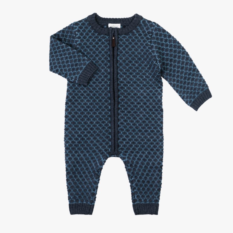 Kos strikket ulldress Marine - 11040425-Midnight-56 cm - 1