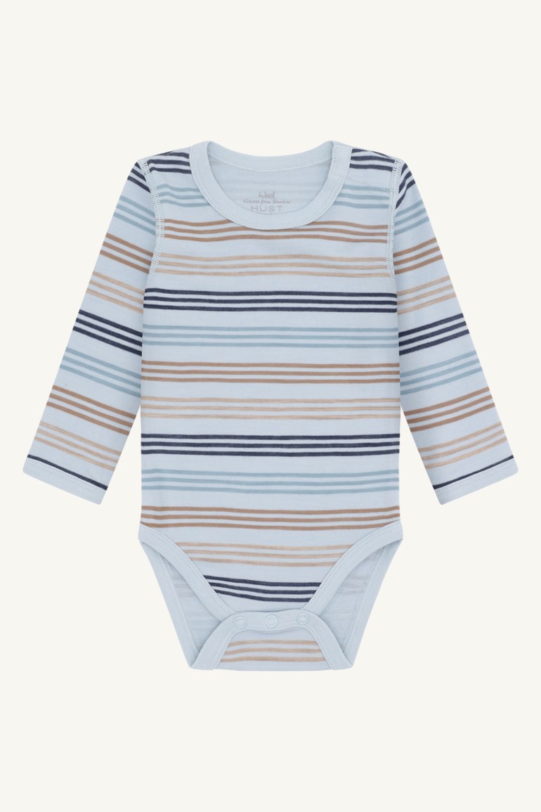 Hust & Claire Baloo body i ull og bambus Blå - 11045140-Baby Blue-56 cm - 1