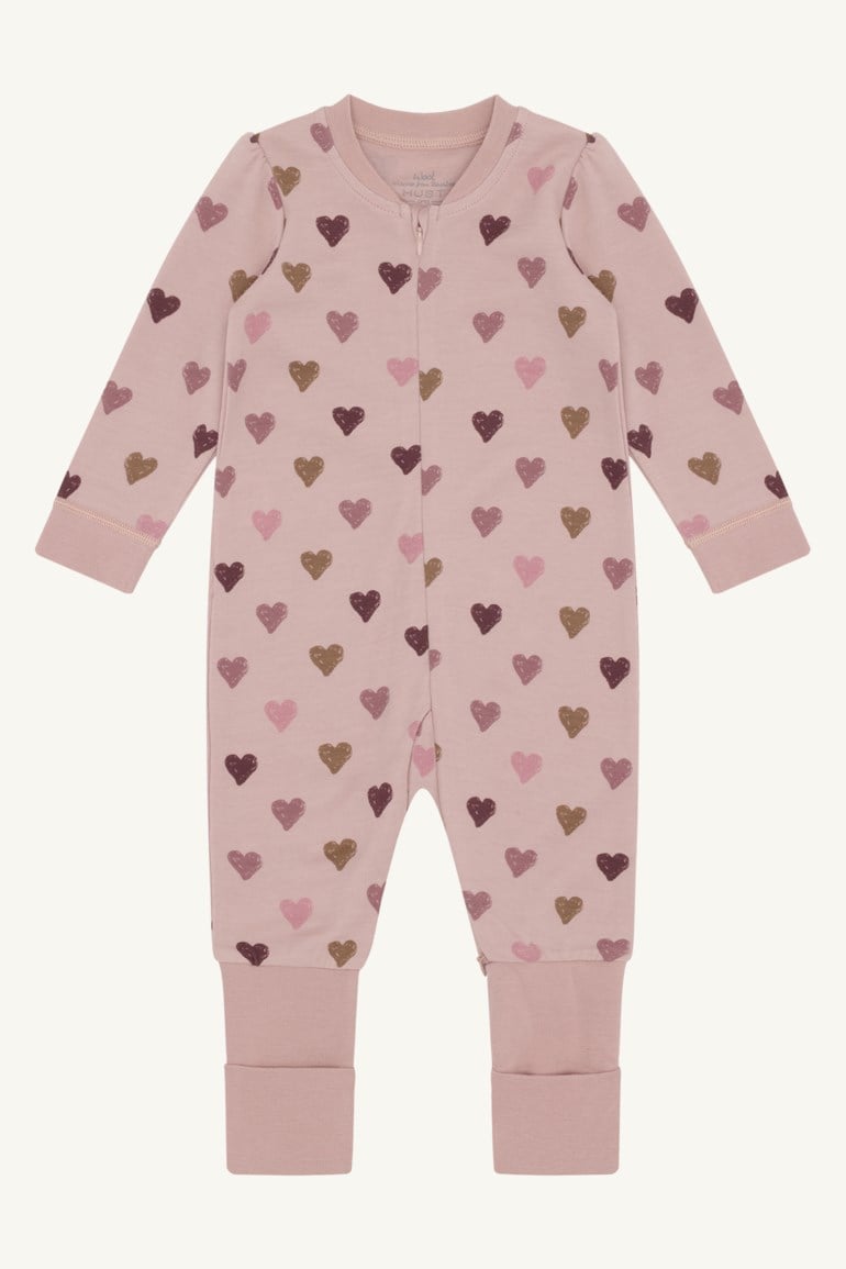 Hust & Claire Manu heldress i ull/bambus Rosa - 11045143-adoberose-68 cm - 1