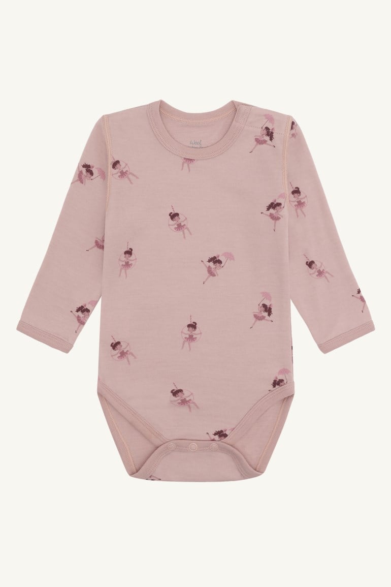 Hust & Claire Baloo body i ull og bambus Rosa - 11045149-adoberose-62 cm - 1